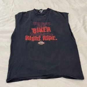 Men’s Harley-Davidson Graphic Charcoal Sleeveless T-Shirt